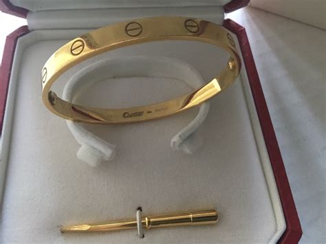 cartier love necklace replica ebay|authentic used cartier love bracelet.